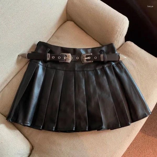 Signe 2024 Women chic coreana gonna giapponese in stile preppy mini streetwear vintage sexy faldas mujer pumated