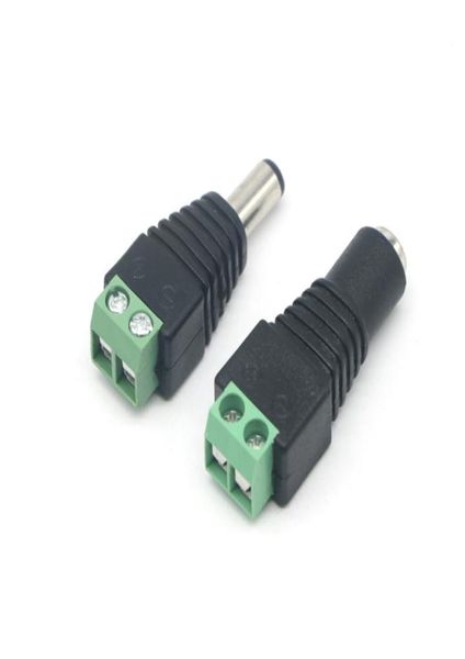 Edison2011 Novo conector do adaptador de potência feminina do sexo feminino 21mm55mm para cctv camera ship3669817