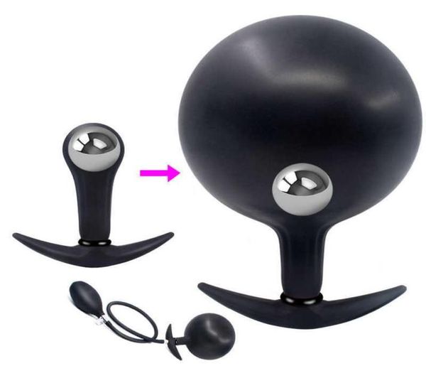 Metal Anal Balls Butt Butt Plug Large Tube Pussy Decoração vaginal Brinquedos sexuais adultos para homens mulheres Buttplug 2110155889743