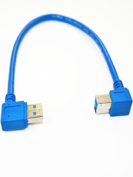 1ft USB 30 Um plugue masculino de 90 graus ângulo reto para USB 30 B Male de ângulo reto Cable7746315