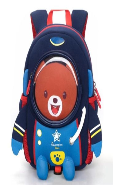 Antilost 3d Cartoon Space Roboter Kinder Schultasche Kleinkinder Kinder wasserdichte Schule Rucksack für Mädchen Jungen 2 8 Jahre alte LJ2012255485140