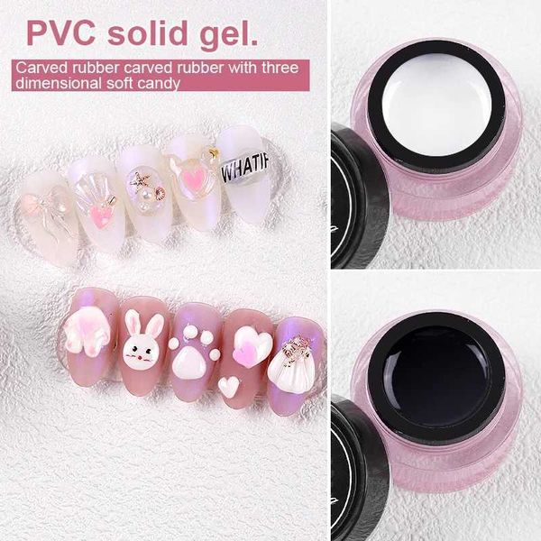 Gel unghie 3D 3D Generale Clay Soft Glue Intaglio Modello Nail Art PVC Decorazione in gel solido 8ml TSLM1 Q240507