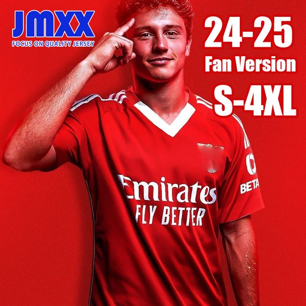 S-4XL JMXX 24-25 Benfica Soccer Trikots Heimstart dritter Special Mens Uniformen Jersey Man Fußballhemd 2024 2025 Fan Version