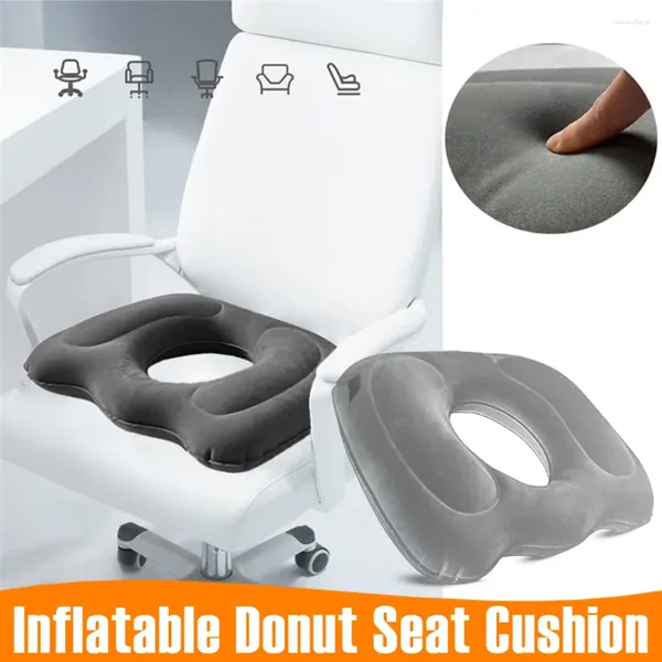 Pillow Inflable Donut Seat Dor ajustável Longo Sentado alívio de cadeira prática à prova de vazamentos