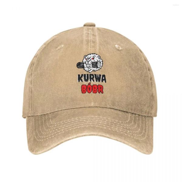 Ball Caps Raging Beaver Bobr Kurwa Uomini Donne Baseball Distregato Cappello Classico Outdoor All Seasons Travel Gift Sun Cap