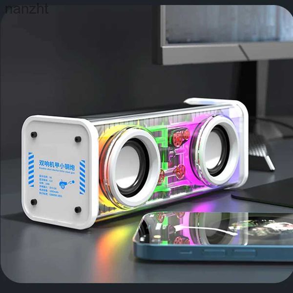 Alto -falantes portáteis Novos v8 V8 MECHONIC MECHONICS PESQUISA BLUETOOTH 5.0 Subwoofer de baixo diafragma sem fio TWS RGB Light Mini Party Speaker WX