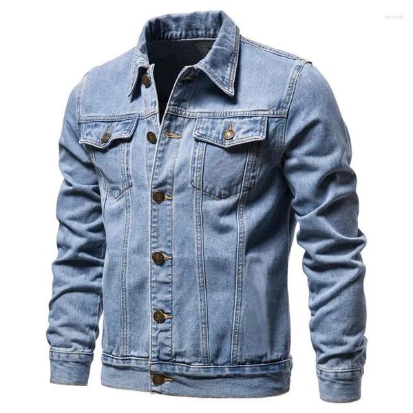 Herrenjacken 2024 Herbst/Winter Slim Fit Denim Jacke Koreanische Version Großer Mode Casual Cardigan Mantel Kleidung
