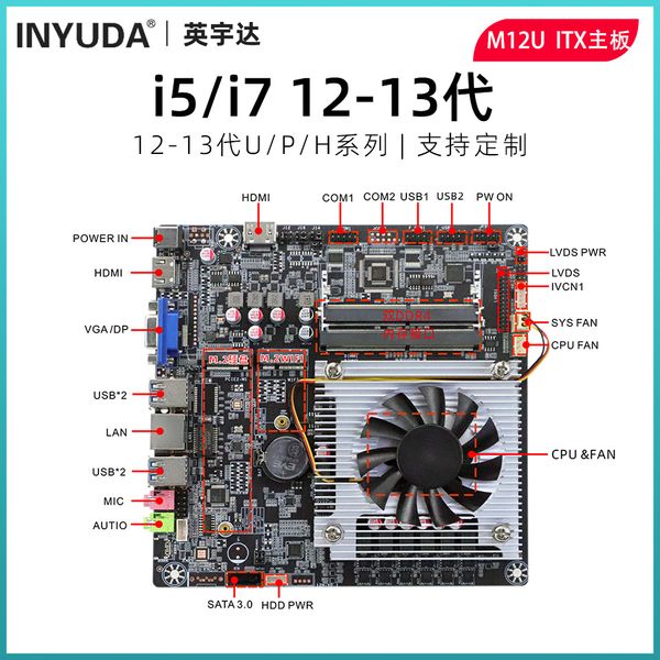 I7-1255U MATHITÀ STONE INSUGATE ITX MATORI PUBBLICITÀ DI CONTROLLO INDUSTRIALE CONSULIMENTO SUBBLEMI CPU CONSUMO A POTTO ALCUNA 17 - 17 cm