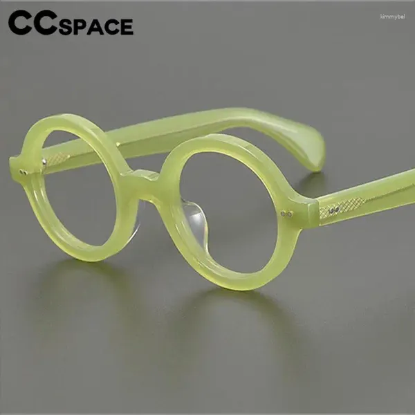 Sonnenbrillen Frames 57432 Großgröße Acetat Brille Rahmen Männer Damen Fashion Vintage optische transparente Brille Niete Rezept