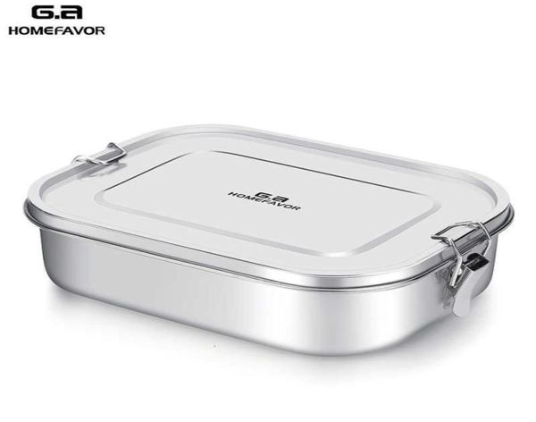 GA Lunhana Custom de Lunch Savor para Infantil Caixa Bento Caixa 304 de Aço Anterior de Aço Anterior de Trimeira Caixa de Metal Térmica SH14508872