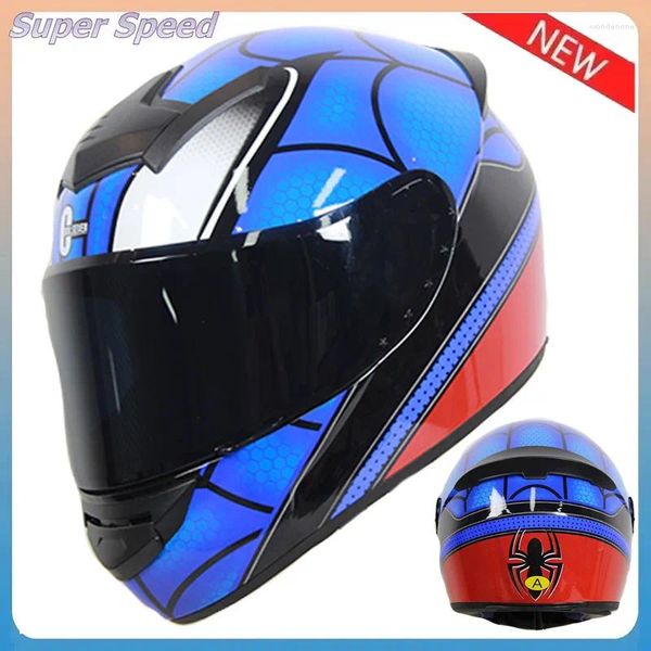 Motorradhelme Helm Full Face Spider Motocross Racing Cascos Para Moto Capacete Dot Zertifizierung Casco