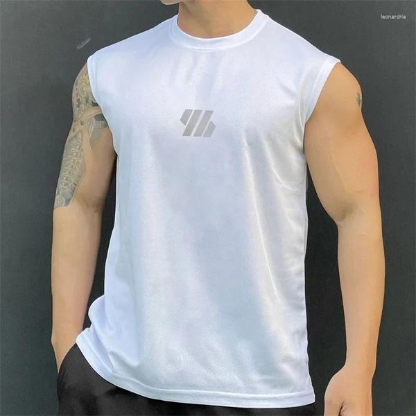 Herren-Tanktoper Summer Fashion Round Collar Running Top Fitness T-Shirt Marke Sport kurzärmeliges Training