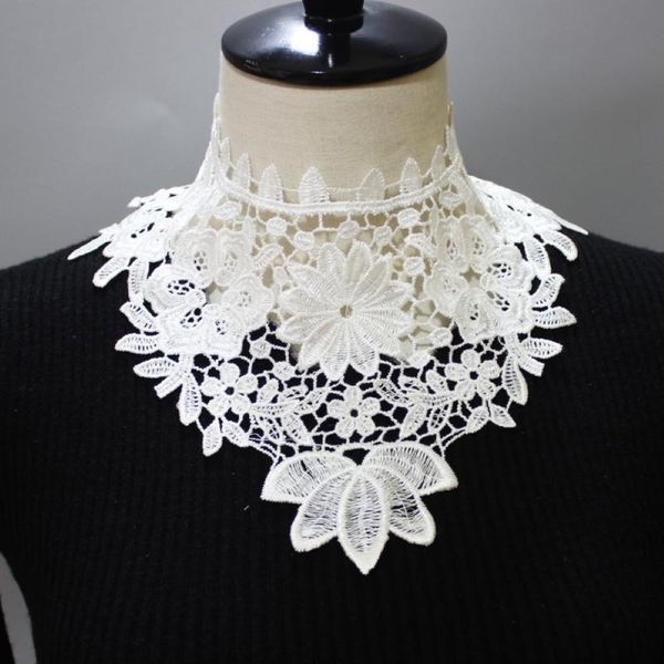 Mulheres Lace Floral Collars Fake Camisetas de Damas de Colar Definido Bordado Bordado Bordado Bordado Bordado Bordado Decorativo de Shawl Decorativo Tias