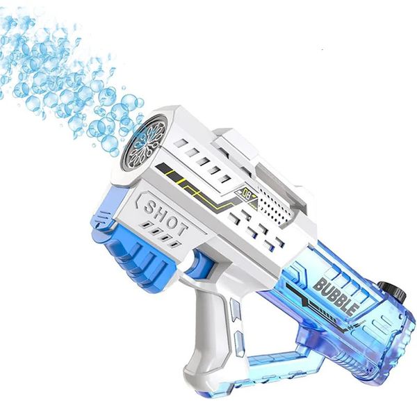 Electric Massicus Bubble Gun giocattolo Automatico Maker Bubble Bubble Maker Outdoor Summer Party Gifts for Kids 240507