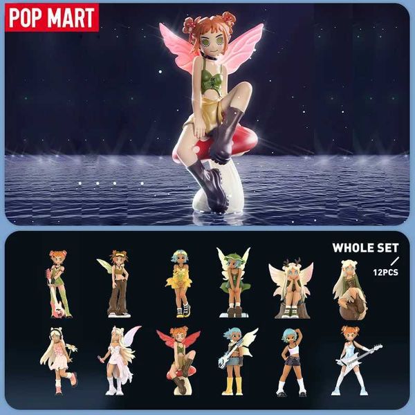 Blind Box Mart Peach Riot punk fada série de fadas Mistério Caixa 1pc/12pcs Popmart Cegro Caixa Ação Figura Figura Brinquedo T240506