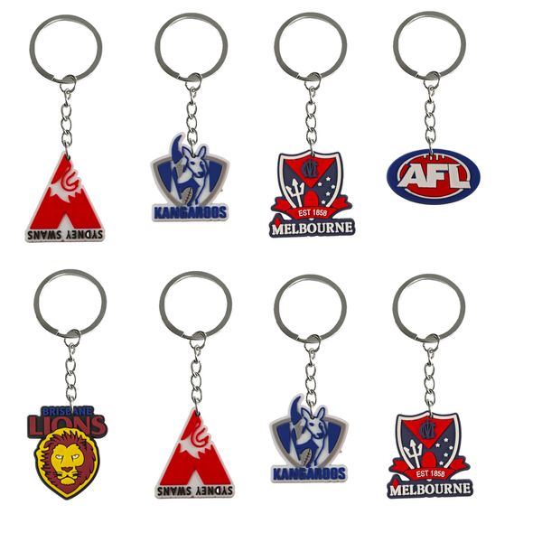 Key Rings Sports Logo Tornaria portachiavi per le forniture per feste di compleanno per la giornata di scuola regalo Goodie Borse Stumphers Keyring adatto sch oty90