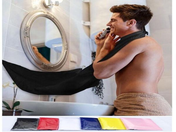 Новый мужчина для бревенного нагрудного нагрудника по уходу за фартуком чистые наборы для бритья волосы для взрослых нагрудников держатель ванной комнаты подарок для MAN2546770