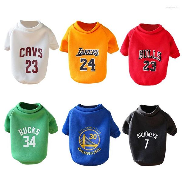 Hundekleidung Haustier Ball Sportswear Basketball Kleidung Welpe T-Shirts Anime Kleidung Kostüm Winter Winter