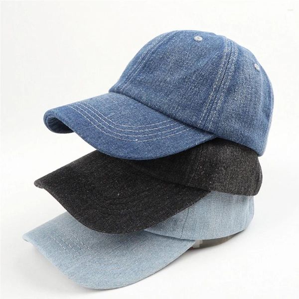 Caps de bola Caso unissex Caso de cowboy Base de beisebol Fall Casual Sanpback Hat For Men Women Outdoor Sport Denim Jeans Hip Hop Sol Drop