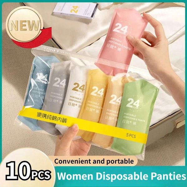 Kadın Panties 5/10/20 PCS/Set Kadınlar Pamuk Tek Kullanımlık Külot Ücretsiz Yıkama Portatif Portable Postpartum Aylık Şort Günlük İç Giyim İş için