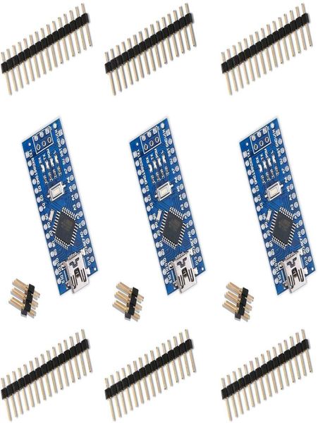 Arduino Nano V30 Atmaga 328p Nano Tahtası için Arduino Nano V30 Mikro Kontrolör Kartı Modülü ile Uyumlu 3pcs57777622