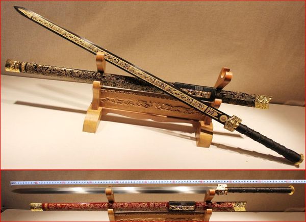 As longas longas fadas de Yu Han Sword Town House Treasure Sword Sword Metal Metal Longquan Facas Auto-Defesa Não Com Gordado2256135