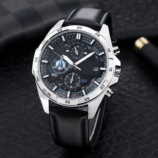 Мужские спортивные Quartz Watch 556 Watch Full Fult World Time Time LED