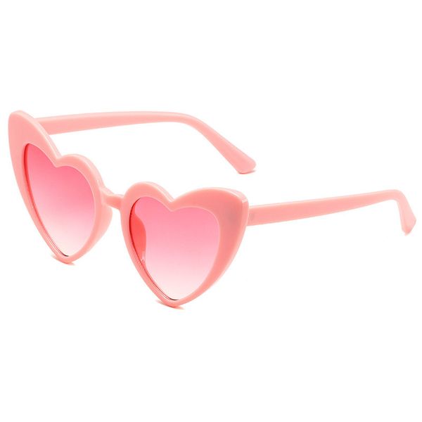 Alien Peach Heart Sunglasses Mulheres Mulheres adultas Moda Européia e Americana Os óculos de sol AMOR amam óculos de sol homens por atacado