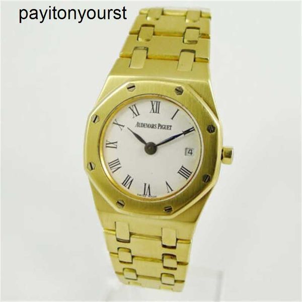 Audemar Pigue Watch APF Factory Royal Oak Damenuhr Massiv 18ct Gold Quartz