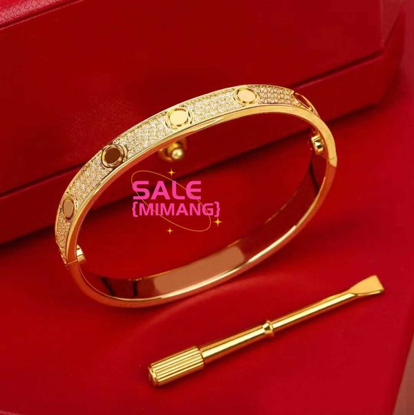 Designer Fashion Classic Bracelet Bangle Diamond para homens homens de alta qualidade Jóias de jóias Festa de casamento Silver Rose Gold Bracelect