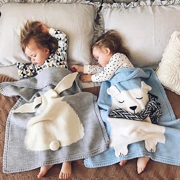 Battaniye bebek karyolası uyku battaniye arabası kapağı atma pamuk ayı hayvan doğumlu kundak sarma çocuklar oynayan mat anaokulu uykulu swact