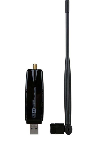 2 Stücke WiFi -Antenne 24GHz und 58 GHz Frequenz RP SMA Männlich 5DBI 80211ACBGN für den drahtlosen Router USB -Adapter -Netzwerk CARD4740145