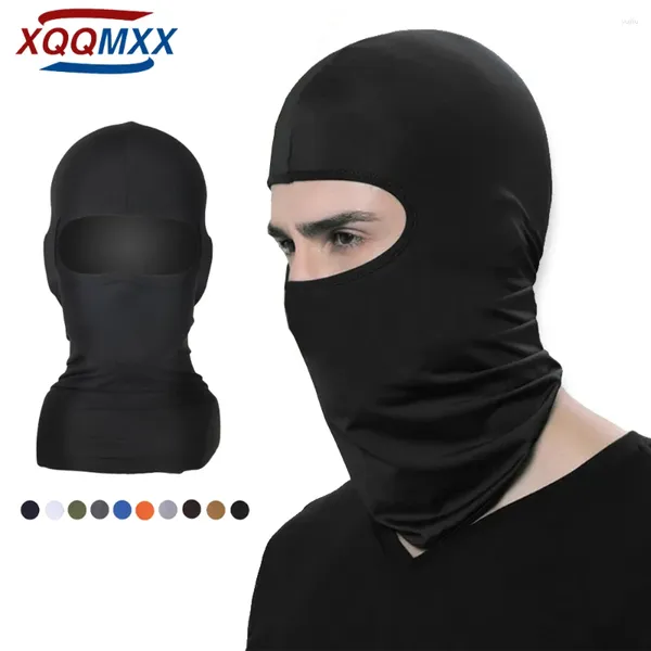 Cappelli ciclistici xqqmxx 1pcs maschera da sci balaclava inverno faccia a pieno viso per uomini con cappuccio di protezione UV con cappuccio motociclistico
