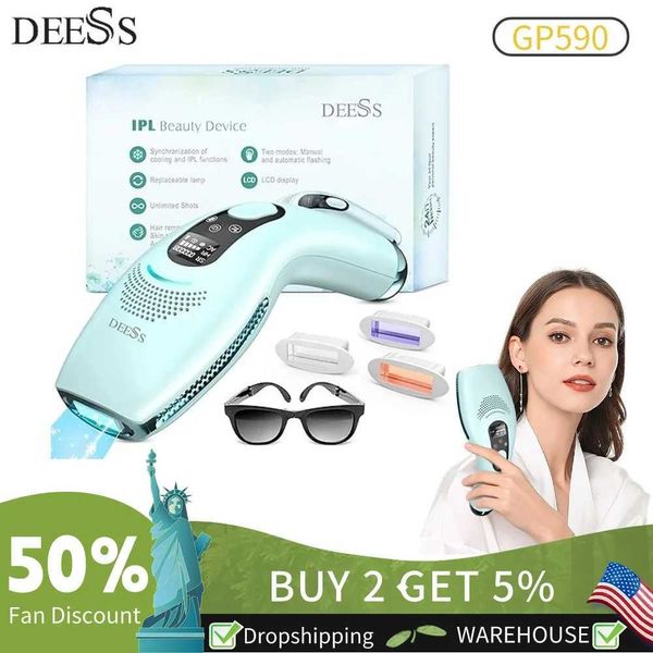 Домашний инструмент красоты Deess gp590 Triplecare Master Permanent Laser System Hairs System IPL Холодный и безболезненный оборудование Q240507