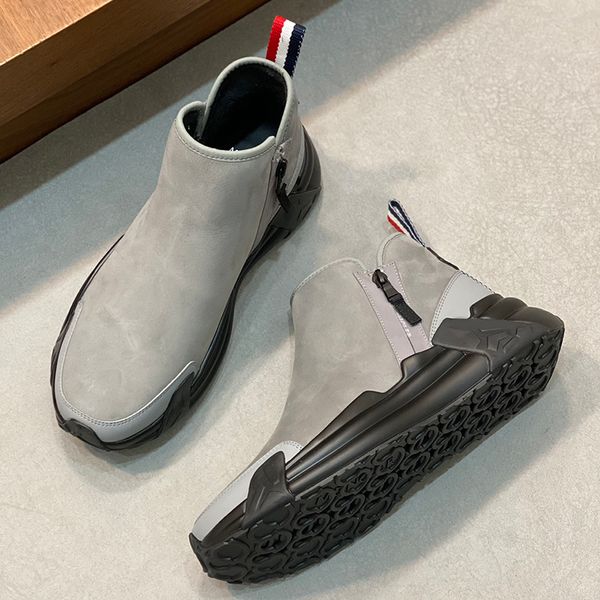 Designer masculino 2024 mais recente moda com zíper com sapatos esportivos abertos ao ar livre masculino casual tênis de rua de luxo de estilo de luxo