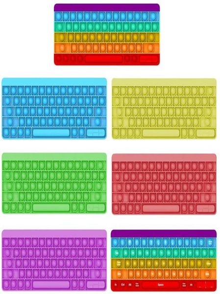 Teclado de computador empurrar bolhas brinquedos de telefone celular alívio de estresse adulto games de animal de estimação Pad Pad números de matemática coloridos Pads de educação infantil6939441