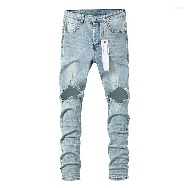 Calça feminina de alta qualidade roca roca jeans tend hip-hop personalidade