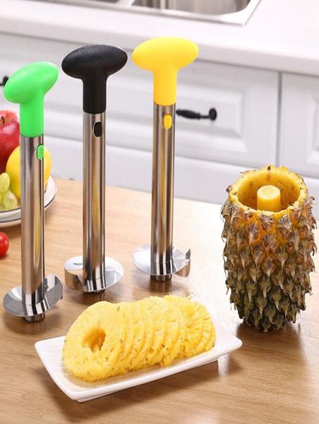 Acciaio inossidabile ananas pelaple Fruit Fruit Corer Slicer Seeler Stam Remover Cutter Pinanta Stima cucina Tool SN15587128869