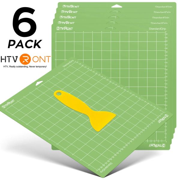 MATS htvront 63 pacote 12x12in verde pvc adesivo de corte de tanta placa de base para cricut explorar ar/air2/fabricante de gravura diy