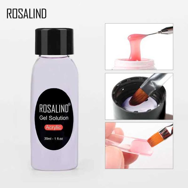 Gel de unha rosalind pincel de unhas de limpeza de água Liquid Extension Glue Tool Q240507