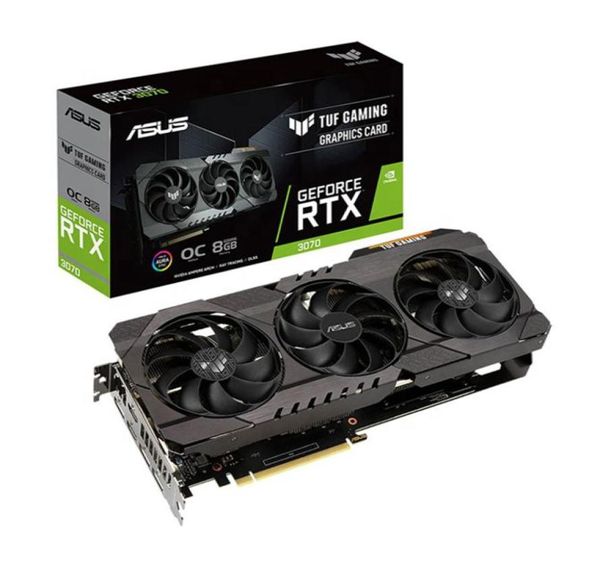 Per ASUS Tufrtx3070O8GAGAMING 3X Codici grafiche da gioco con 14 Gbps 1845MHz Core Clock RTX 3070 Video Video VGA sbloccata7200234