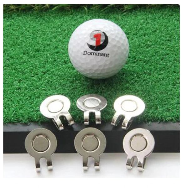 AIDS 10pcs marcatore da golf da golf marcatore da golf tap palla mirino marcatore di golf addestramento da golf aids golf hat marker 2 tipi