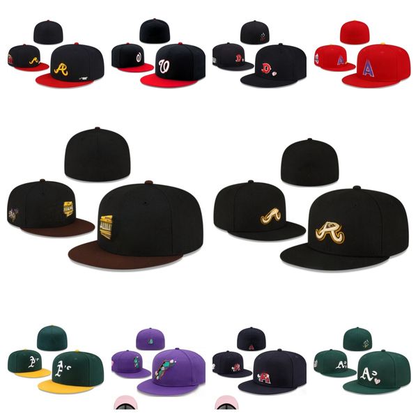 Designer a buon mercato cappelli aderenti Snapback da baseball Cappello piatto All Team Logo Lettera di ricamo regolabile da basket da basket berretto sportivo da esterno Capo in rete con tag originale