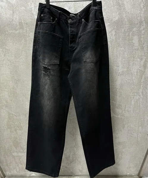 Calças de tamanho grande masculino 2024Ss Selved Selved Mens Raw Jeans Jeans Indigo Pequeno Quantidade Preço por atacado Estilo japonês Cotton Japan Red 677H6