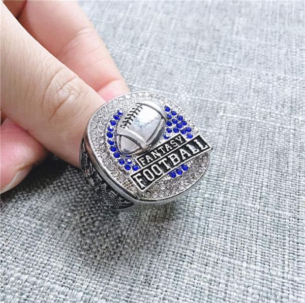A anéis de navio personalizado 2019 2019 Fantasy Football Ring Memorial Sports Rock Gift USA Tamanho 9-133899705