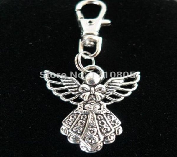 Moda ıstakoz tokası anahtarlık metal anahtar zinciri anahtarlık mücevher antika gümüş kaplama koruyucu melek 2623mm kolye tatil hediyesi88892839108