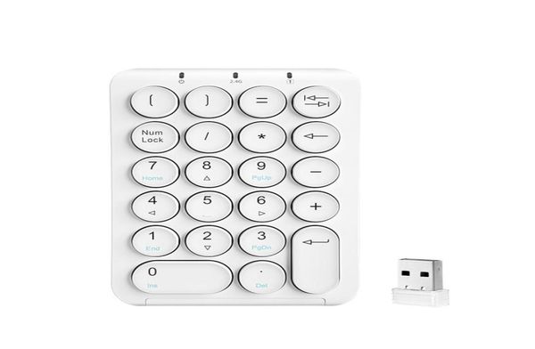 Tastiera wireless numerica tastiera numerica mini 22key contabilità finanziaria tastiera per tastiera numerica per laptoppcsurface pro USB addebito USB HW1597334895