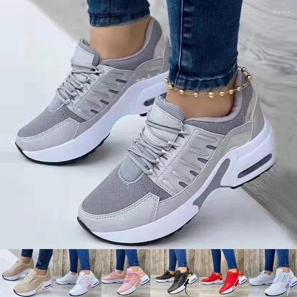 Casual Shoes Mode Women Sneakers Plattform für Tennis Sport Running Mesh atmredeable 42