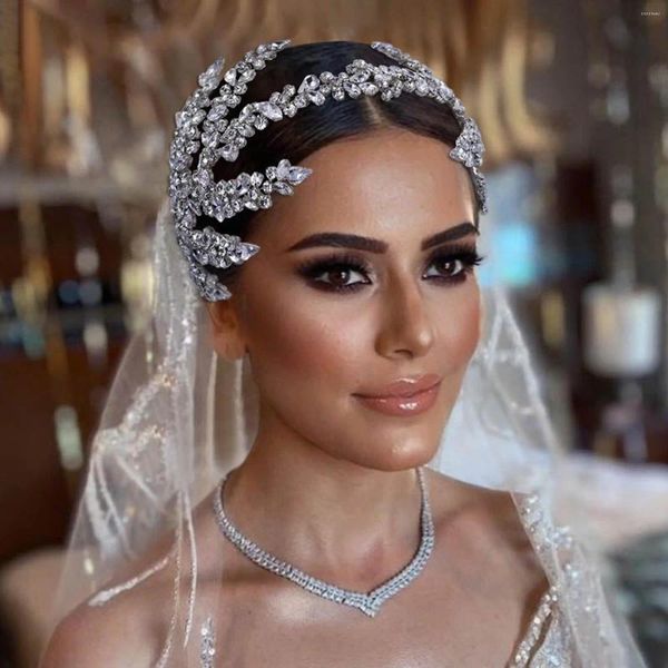 Clip per capelli Rhinestone Wedding Head Abdollo da sposa Gifts Silver Hest for Brides Bridesmaid Birthday Dance Party