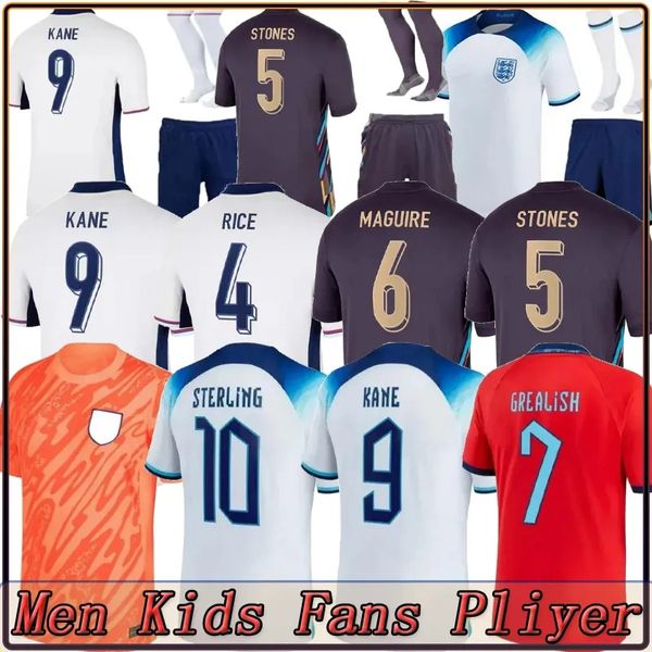 24 25 camicia da calcio in Inghilterra Toone Angletrere Soccer Jersey World Cup Women Kirby White Bright Mead 22 23 Bellingham Kane Sterling Rice Sancho Foden Men Kit Kit Kit S-4xl